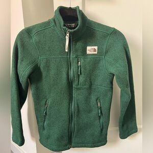 COPY - The North Face Fleece Jacket Kids Boys Medium (10-12) Green Full Zip